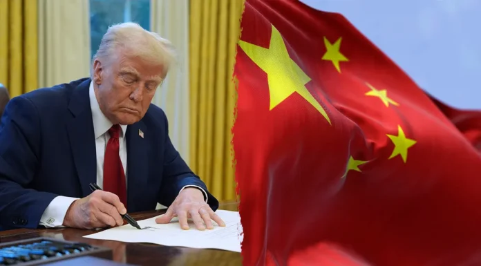 Trump’s China Tariffs Ignite Protests and Economic Turmoil as Factories Shutter Trump's China Tariffs and China Flag