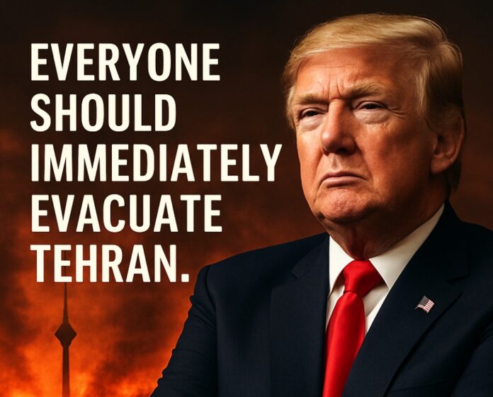 Trumps Tehran Evacuation Warning