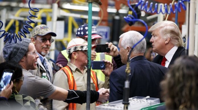 Under Trump, Blue-Collar Wage Growth Hits Highest Since 1969 President Trump with Blue-Collar Workers.
