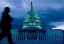 The Political Firestorm Over Trump and the Epstein Files US Capitol Building under stormy skies