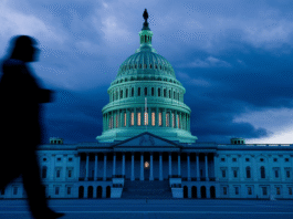 US Capitol Building under stormy skies