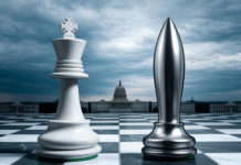 How Power and Policy Shattered the Trump Musk Alliance Political king and tech rocket chess pieces.